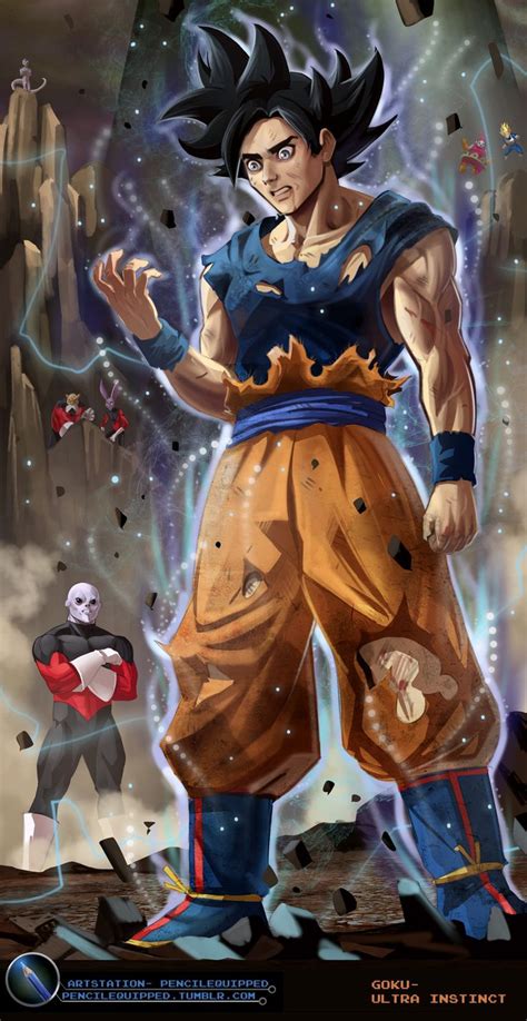 Artstation Goku Ultra Instinct Pencil Equipped Dragon Ball Super