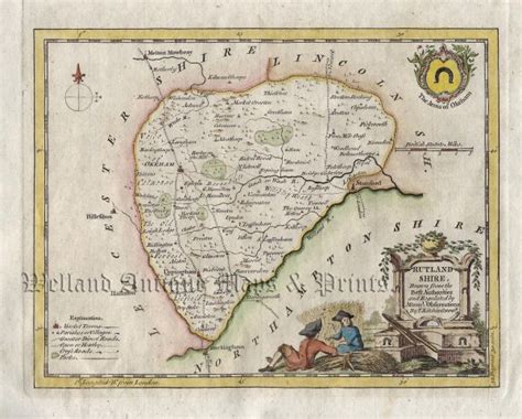 ‘rutland Shire Drawn From The Best Authorities By Thomas Kitchin C