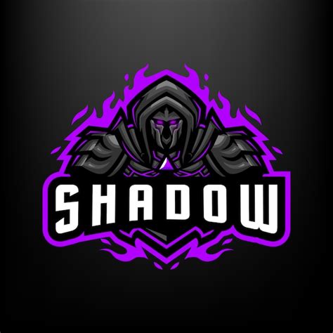 Shadow Knight Mascot Illustration For Sports And Esports Logo Isolated