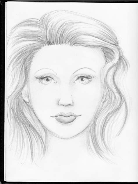 I drew this a while ago. Easy Face Drawing Pencil at GetDrawings | Free download