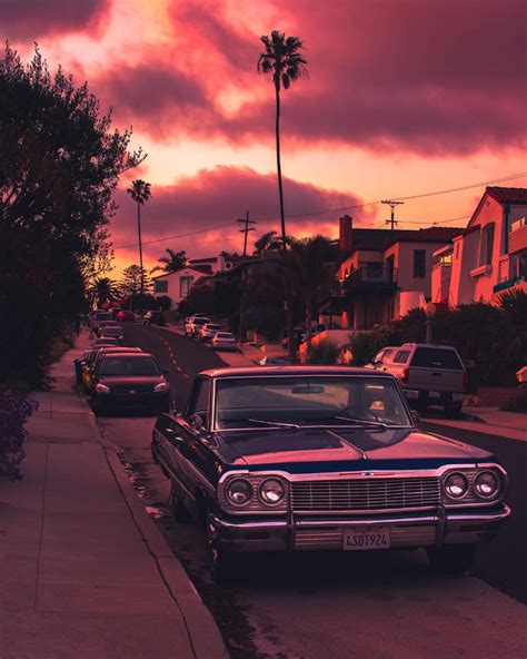 Retro Car Sunset Aesthetic Wallpapers Wallpaper Cave