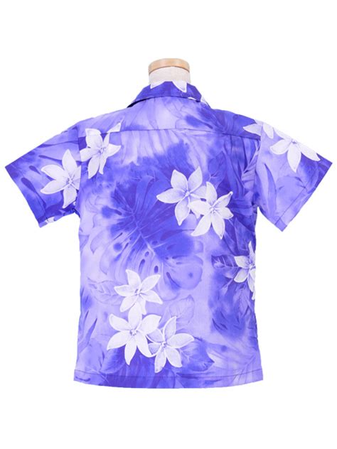 Hawaiian Shirt Girls Purple Gc71p Hulaohana