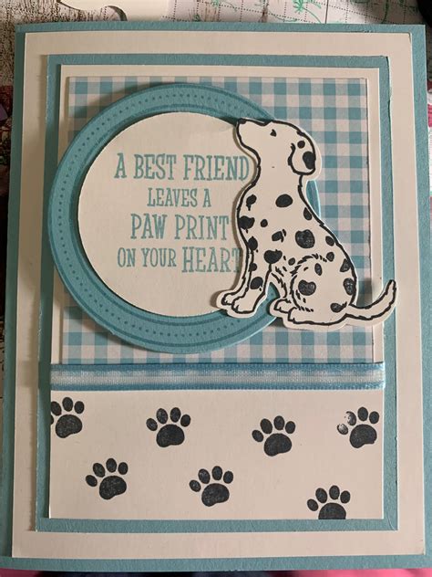 Stampin Up Happy Tails Dog Sympathy Card Pet Sympathy Cards