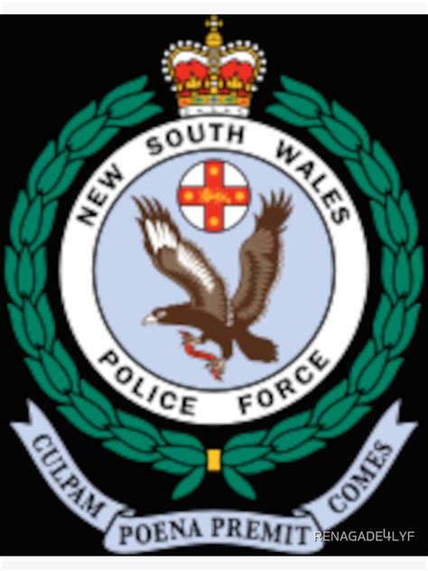 Nsw Police Badge Poster For Sale By Renagade4lyf Redbubble