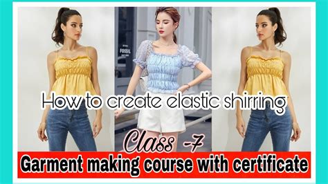 Garment Making Class 7 How To Create Elastic Shirring In Fabric 3 Different Way To Create