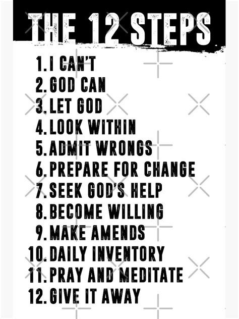 Printable 12 Steps