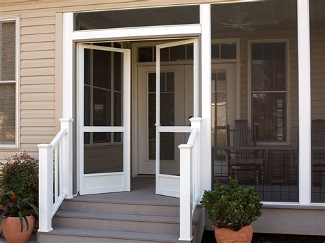 Pca Custom French And Double Screen Doors For Entrances