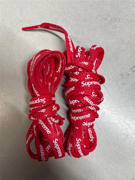 Supreme Supreme Red Laces 1 Pair Grailed
