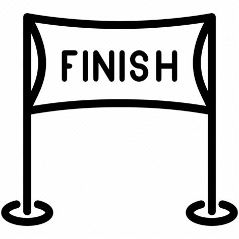 Finish Line End Game Race Sports Play Icon Download On Iconfinder