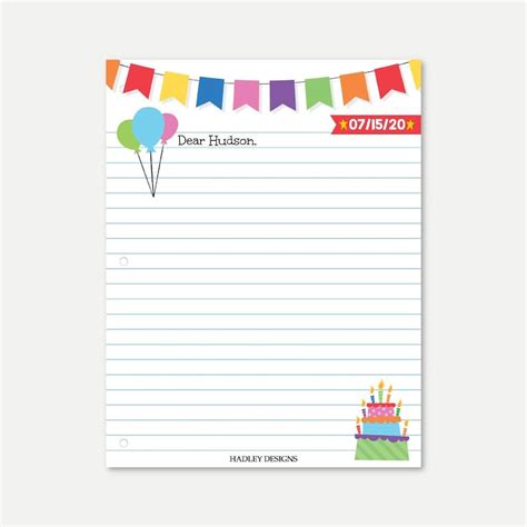 Birthday Letter Template