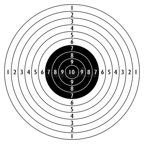 Shooting Target Vector Icon Stock Vector Illustration Of Circle
