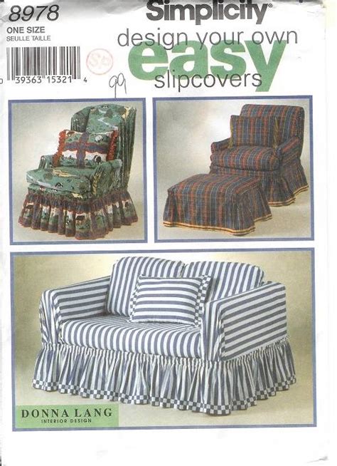 Simplicity Slip Covers Chair Sofa Ottoman Home Decor