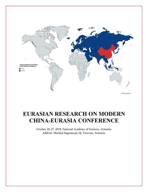 Eurasian Research On Modern China Eurasia Conference Program October