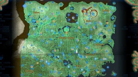 Legend Of Zelda Interactive Map Breath Of The Wild Medicjes