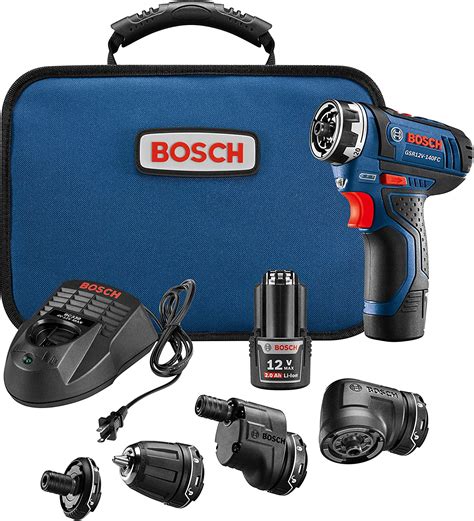 Bosch Gsr12v 140fcb22 Cordless Electric Screwdriver 12v Kit 5 In 1