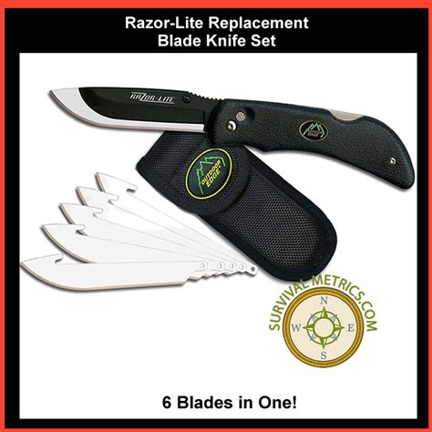 Razor Lite Replacement Blade Knife System With 6 Blades Rb 10 20 C