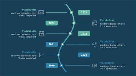 Curved Vertical Timeline Design For Powerpoint Slidemodel