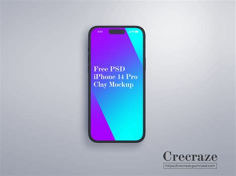 Iphone 14 Pro Clay Mockup Free