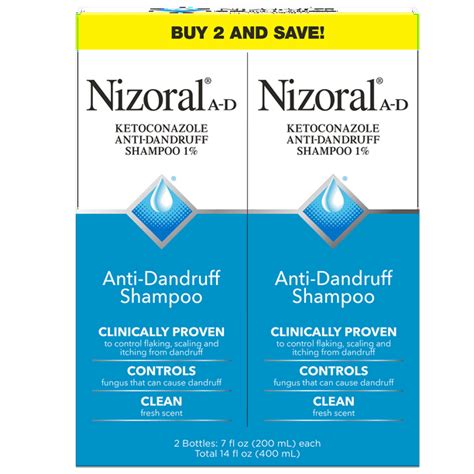 Nizoral A D Anti Dandruff Shampoo 7 Oz Pack Of 2