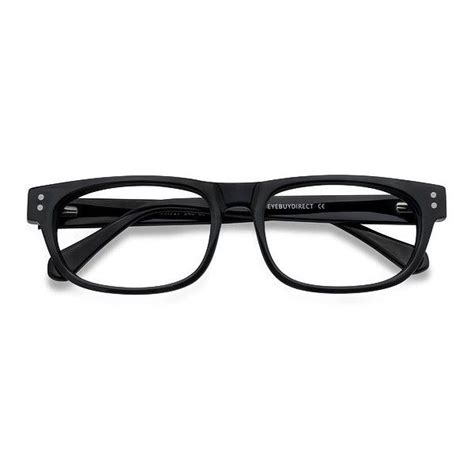 men s oslo black rectangle 18655 black rx eyeglasses 29 liked on polyvore featuring men s