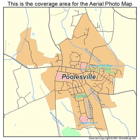 Aerial Photography Map Of Poolesville Md Maryland