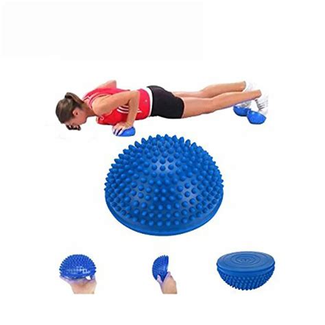 Equilibrium Functional Exercise Pods Spiky Deep Tissue Muscle Therapy Gym Foot Massage Half Ball