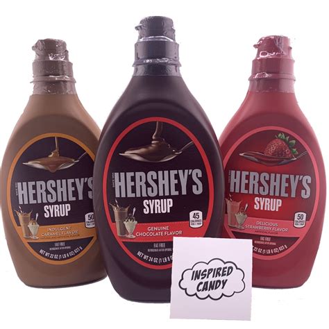Hershey Syrup Variety Pack 3 Flavors Hershey Chocolate Syrup 24oz