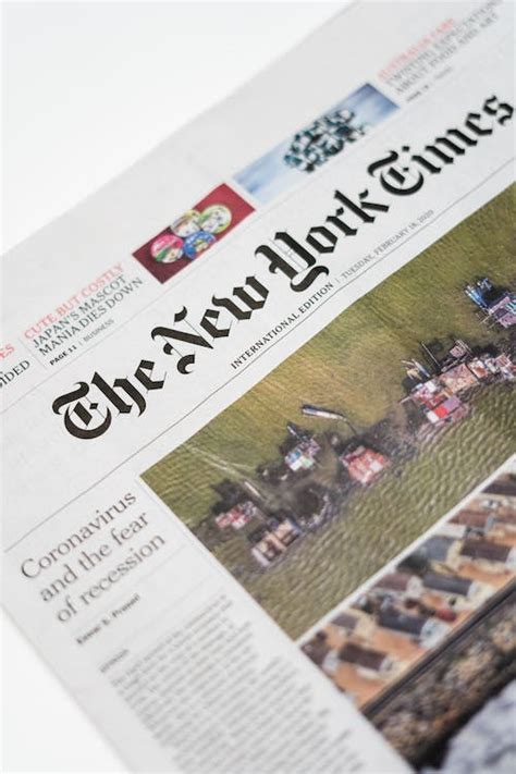 The New York Times Newspaper · Free Stock Photo