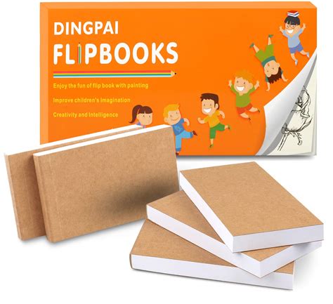 Buy Blank Flip Books 5 Pack Flipbook Animation Paper No Bleed Drawing