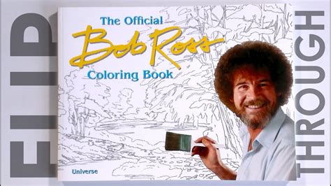 The Official Bob Ross Coloring Book Flip Through Youtube