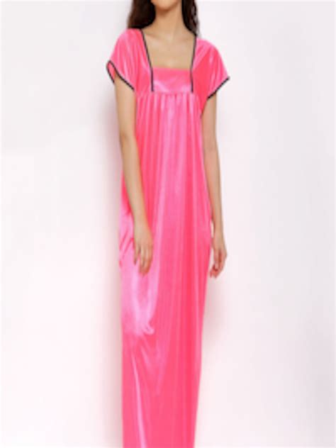 Buy Fasense Women Pink Solid Satin Nighty Nightdress For Women 14972678 Myntra