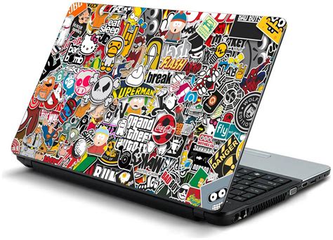 Buy Namo Arts Sticker Bomb Laptop Skin Stickers For Hp Dell Lenovo Acer
