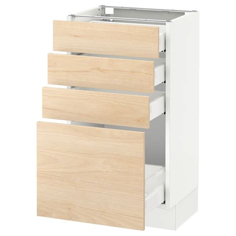 These are considered the meat and potatoes of any. SEKTION Base cabinet with 4 drawers - white Maximera ...