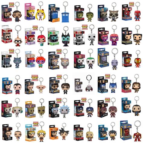 The aesthetic of anime translates perfectly into funko pops. FUNKO POP New Pocket Pop Keychain Official Super Hero ...
