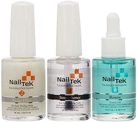 Nail Tek Nail Recovery Kit Cuticle Oil Strengthener Ridge Filler