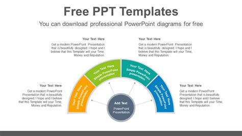 Semi Donut Ring Powerpoint Diagram Template Pptx Templates