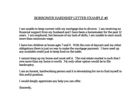 Free 9 Sample Financial Hardship Letter Templates In Pdf Ms Word