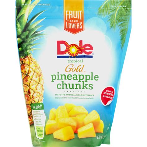 Check spelling or type a new query. Dole Gold Tropical Pineapple Chunks Frozen Fruit (32 oz ...