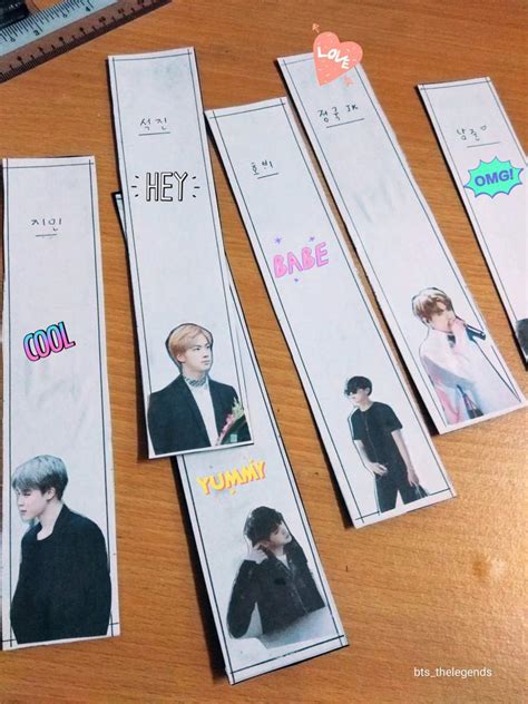 diy simple bts bookmarks armys amino