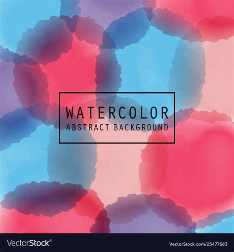 Pattern With Watercolor Painted Circles Royalty Free Vector