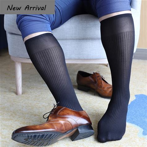 12 Pairslot New Design Sexy Mens Socks Formal Male Gay Thin Sheer