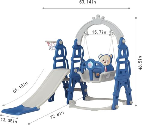 Buy Toddlers Slide And Swing Set Kids Slide 4 In 1 Slide Climber Swing