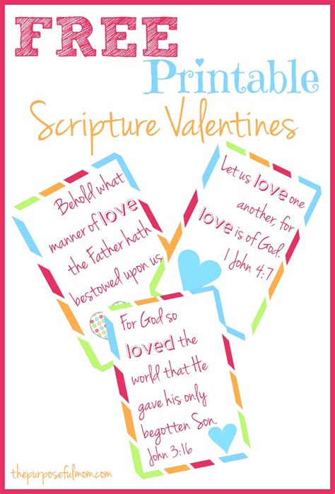 Printable Christian Valentine Cards For Kids Free Scripture Themed