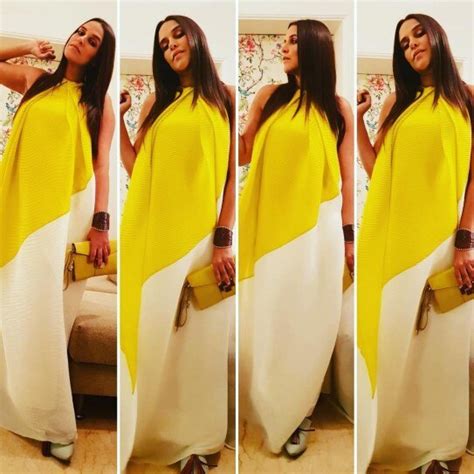 pregnant neha dhupia aces maternity fashion in these outfits see pics
