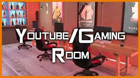 Youtube Gaming Room Sims 4 Speedbuild Cc Youtube