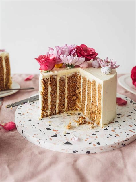 On the flip side, it's messy. Vertical Layer Carrot Cake | Recipe | Carrot cake, Cake, Almond cakes