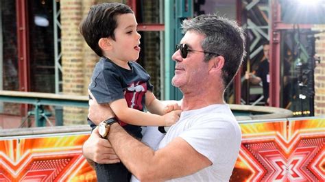agt simon cowell s 4 year old son steals the spotlight after walk of fame tribute to his
