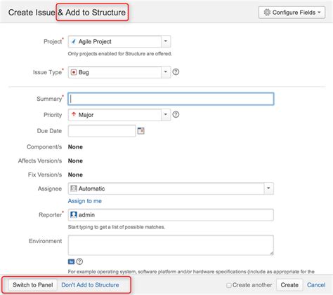 Creating New Issues Structure For Jira Alm Works Knowledge Base