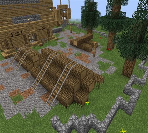 Easy minecraft building system with 5x5 house. Medieval Nordic Lumber Mill - GrabCraft - Your number one source for MineCraft buildings ...