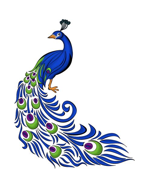 Peacock Silhouette Clip Art At Getdrawings Free Download
